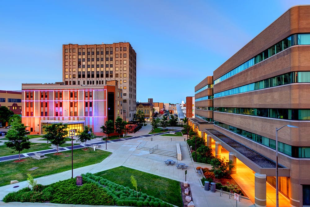 Appleton, Wisconsin Downtown Skyline