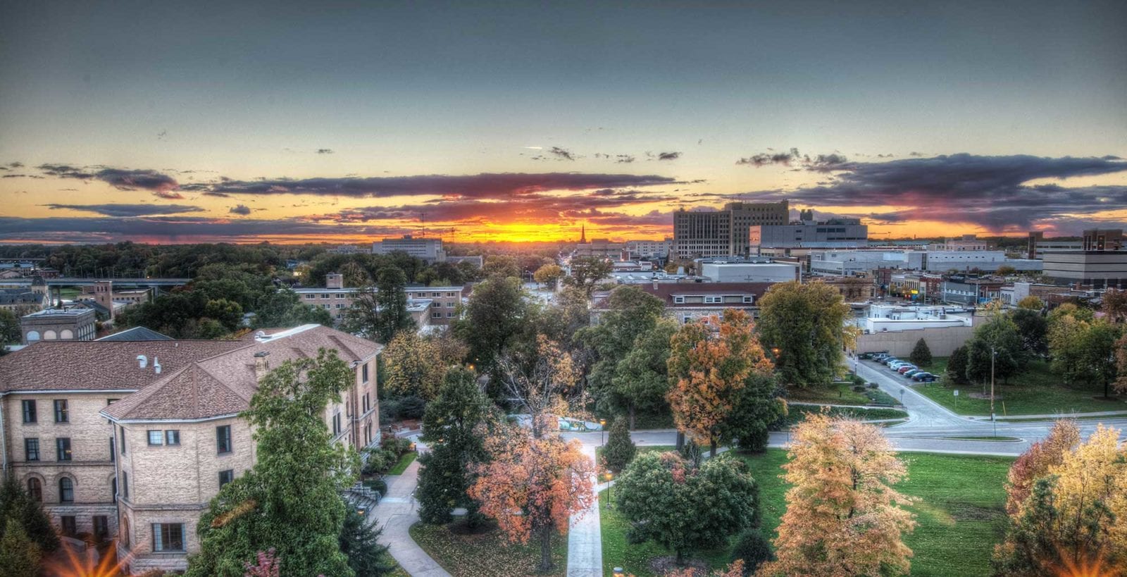 Downtown Appleton, Wisconsin Stock Photo